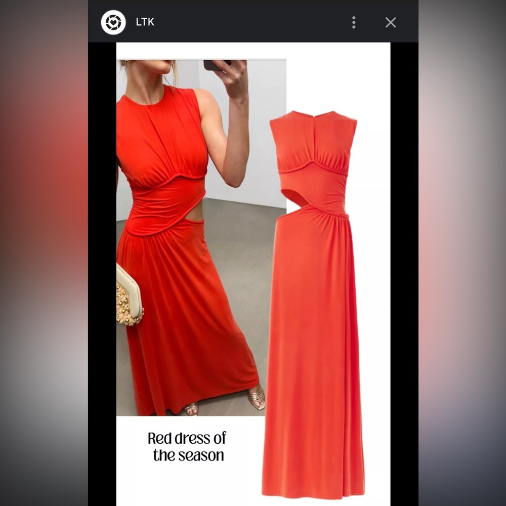 MISHA COLLECTION Orange Maxi Dress - Picture 2 of 6